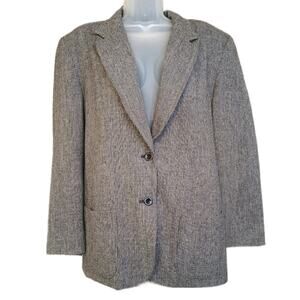 Pendleton 100% Wool Blazer Women’s 14 – Vintage USA – Herringbone Jacket
